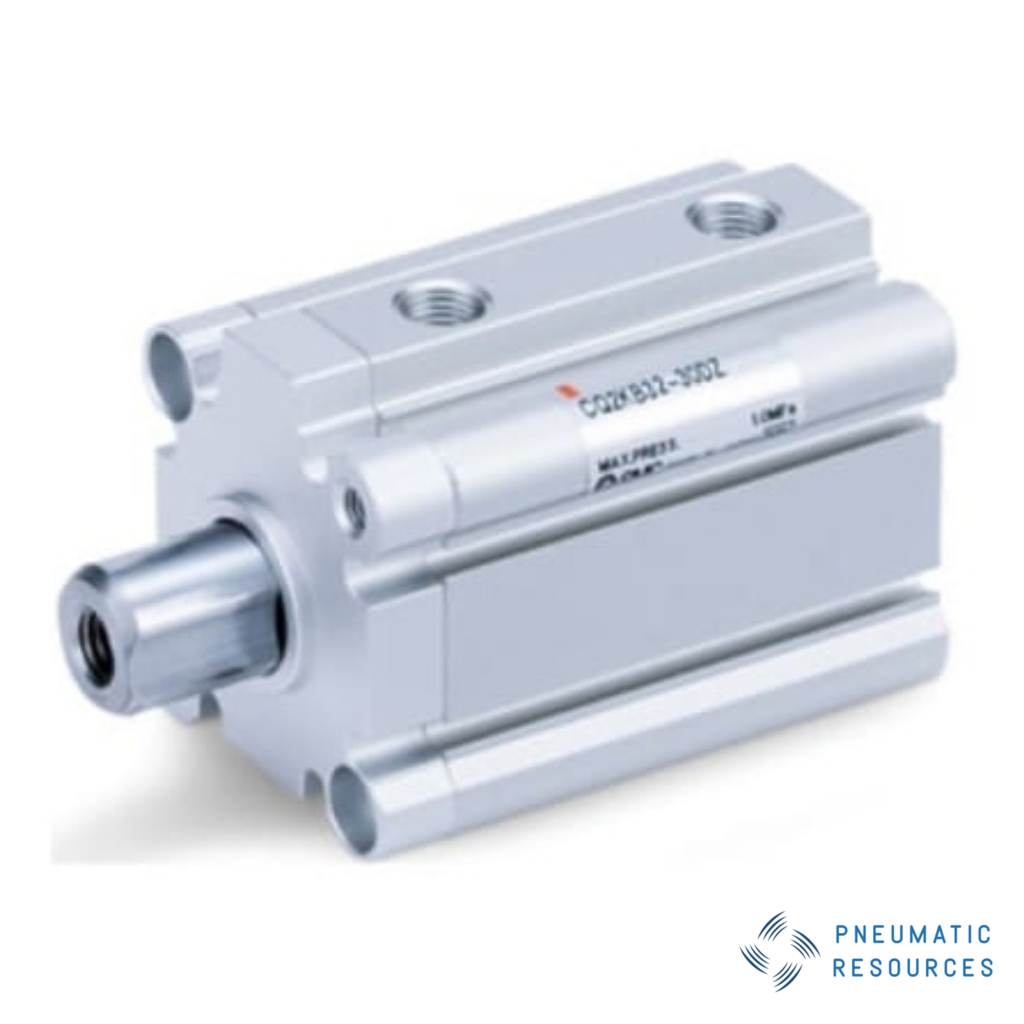 Picture of Pneumatic Compact Cylinder - 75mm Bore, 50mm Stroke, CQ2 Series, Double Acting, SMC, CDQ2KB50TF-75DZ
