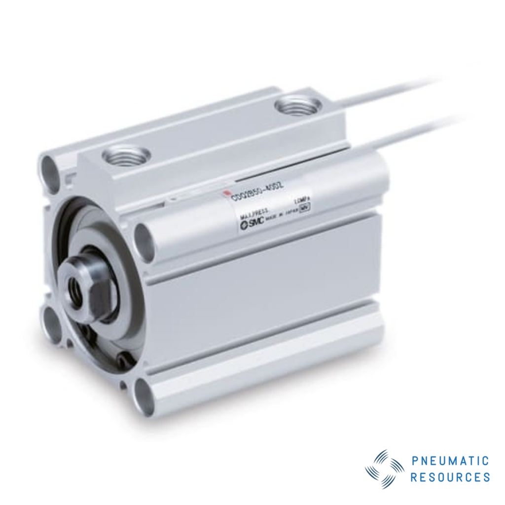 Picture of Pneumatic Compact Cylinder - 75mm Bore, 63mm Stroke, CQ2 Series, Double Acting, SMC, CQ2D63R-75DMZ