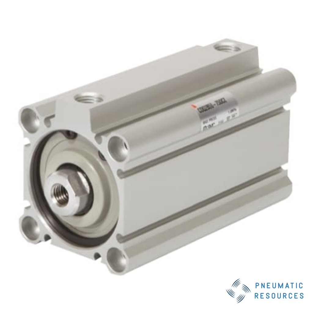 Picture of Pneumatic Compact Cylinder - 80mm Bore, 100mm Stroke, CQ2 Series, Double Acting, SMC, CDQ2B80-100DCZ