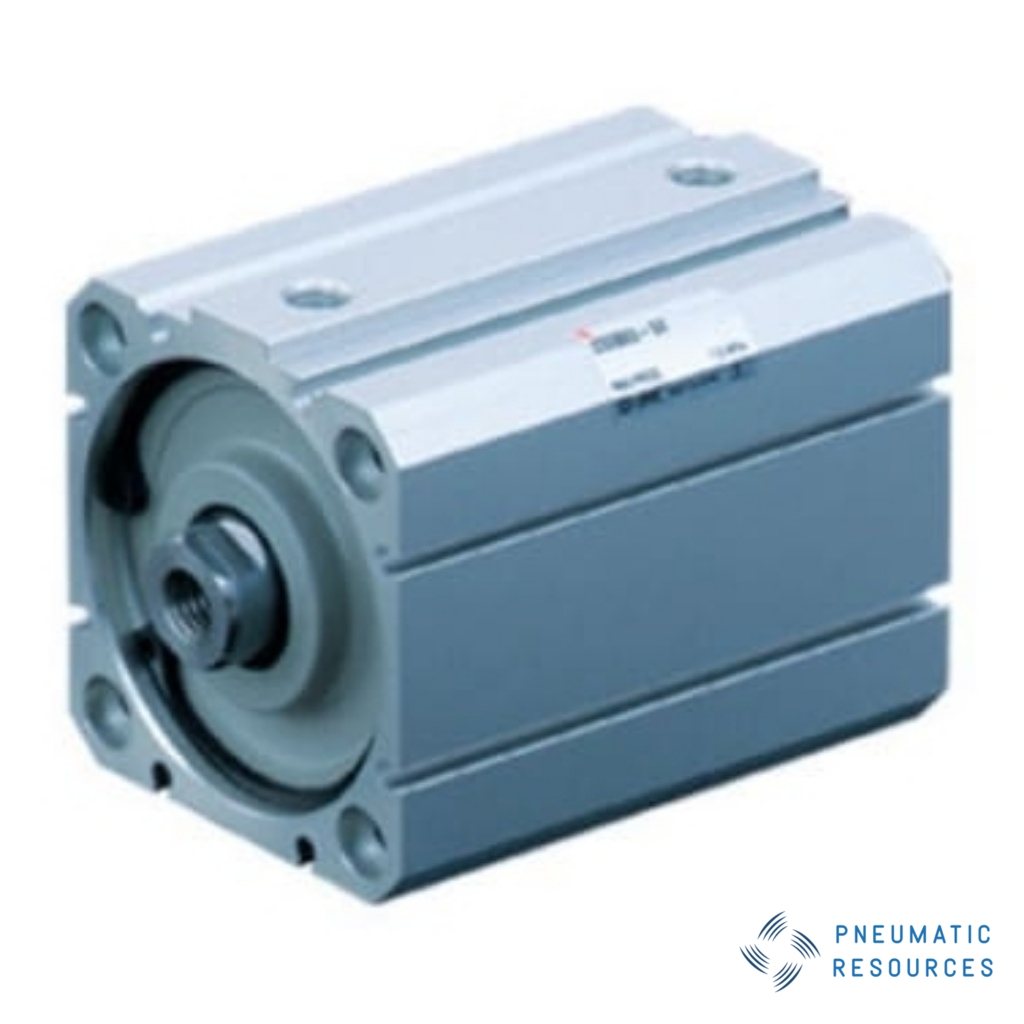 Picture of Pneumatic Compact Cylinder - 80mm Bore, 32mm Stroke, C55 Series, Double Acting, SMC, C55B32-80M