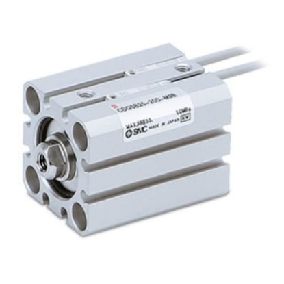 Picture of Pneumatic Compact Cylinder - Cylinder Series CQS, 12mm Bore, 100mm Stroke, CQS Series, Double Acting, SMC, CDQSB12-100DC