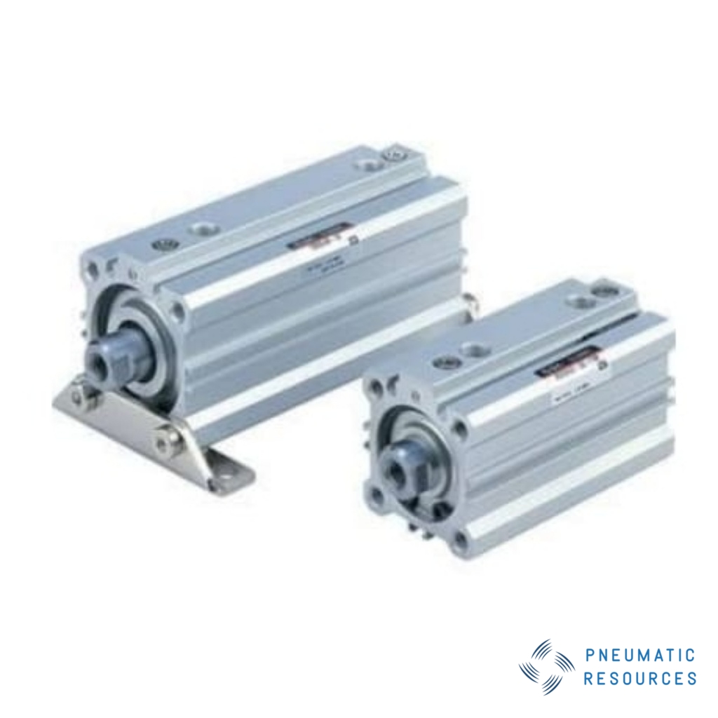 Picture of Pneumatic Compact Cylinder - Series RQ, 32mm Bore, 25mm Stroke, RQ Series, Double Acting, SMC, RDQB32TF-25