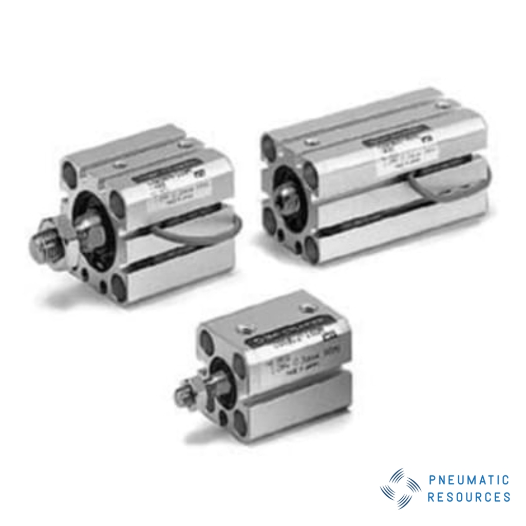 Picture of Pneumatic Cylinder - 20mm Bore, 20mm Stroke, CQSB Series, Double Acting, SMC, CQSB20-20D
