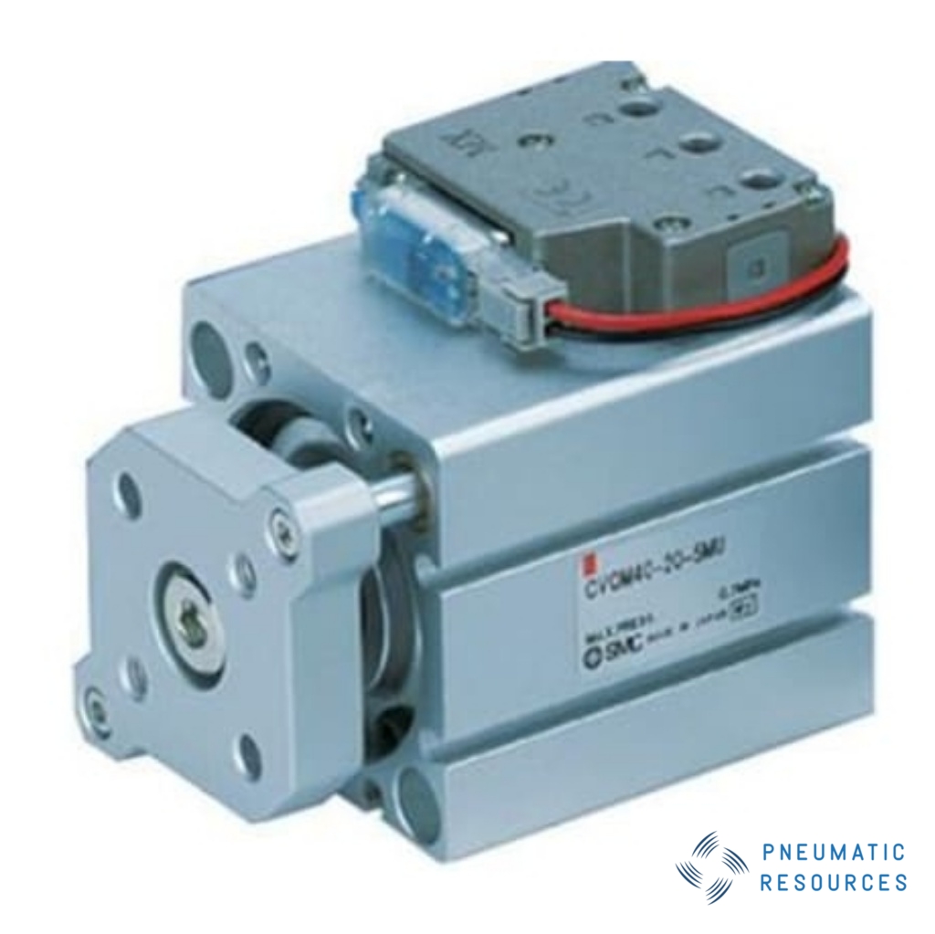 Picture of Pneumatic Cylinder - 32mm Bore, 20mm Stroke, CVQM32 Series, Double Acting, SMC, CVQM32-20-5MOU