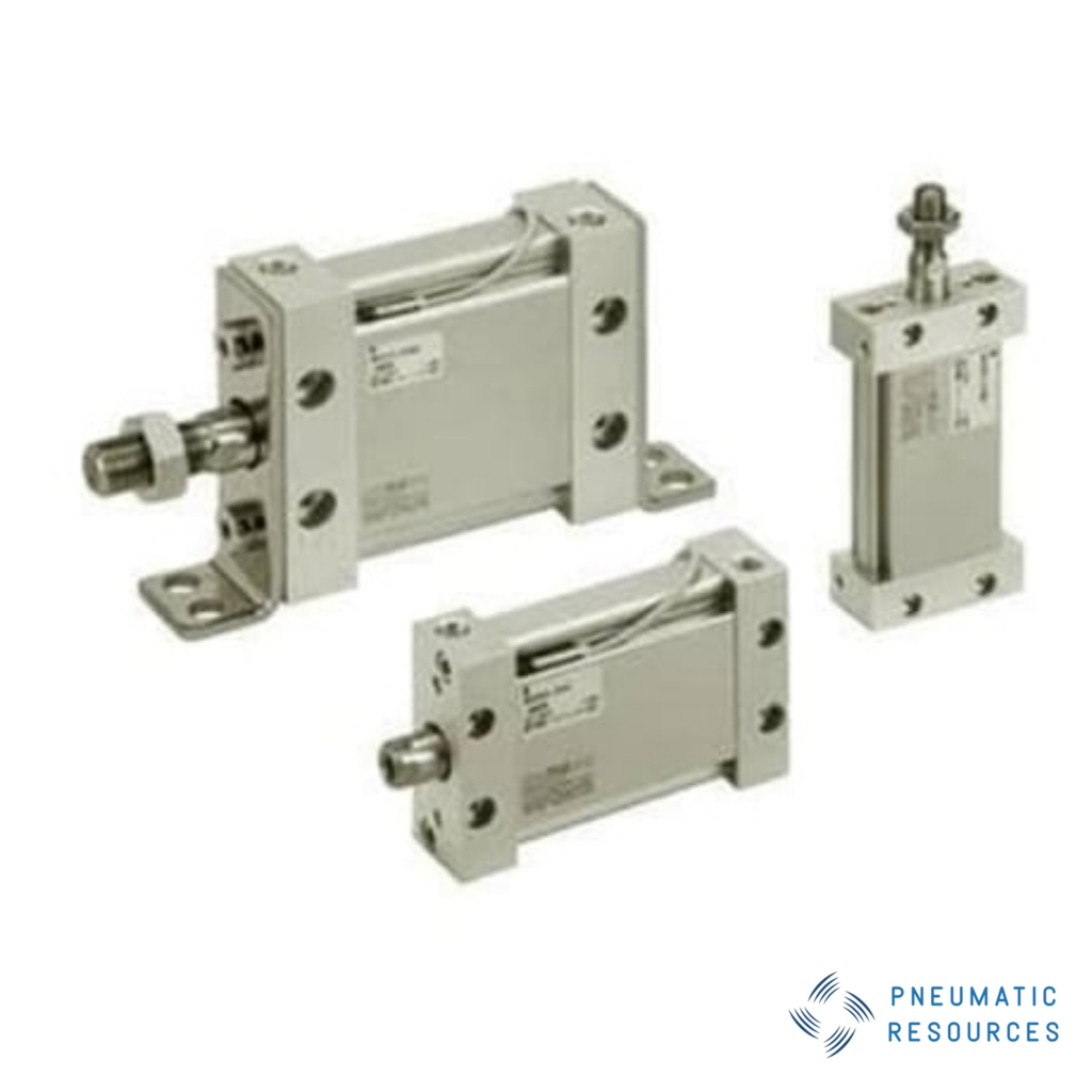 Picture of Pneumatic Cylinder - 32mm Bore, 50mm Stroke, MDU Series, Double Acting, SMC, MDUB32-50DMZ