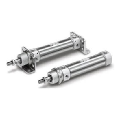 Picture of Pneumatic Cylinder - 40mm Bore, 100mm Stroke, CD75 Series, Double Acting, SMC, CD75E40-100-B
