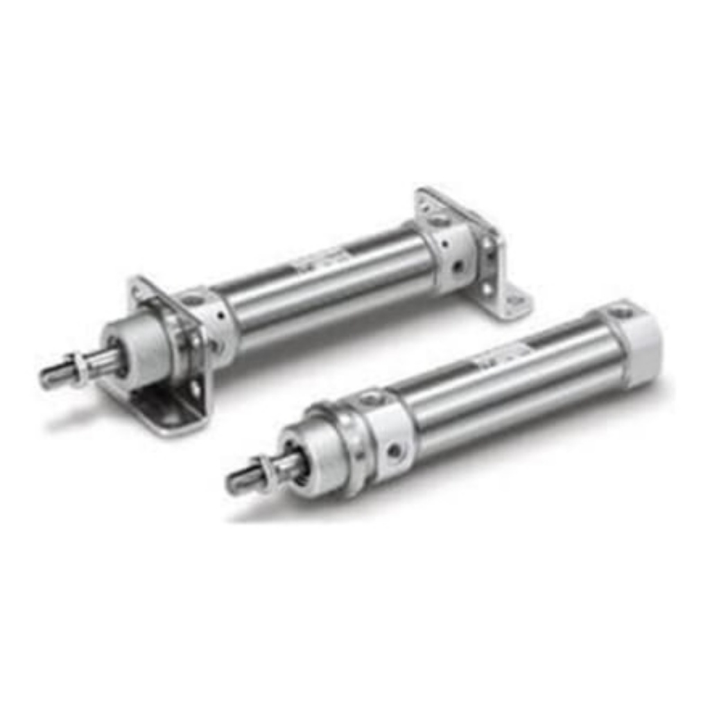 Picture of Pneumatic Cylinder - 40mm Bore, 200mm Stroke, C75 Series, Double Acting, SMC, CD75E40-200-B