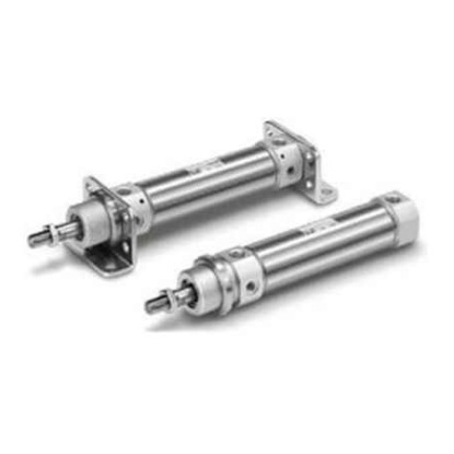 Picture of Pneumatic Cylinder - 40mm Bore, 25mm Stroke, C75 Series, Double Acting, SMC, C75E40-25