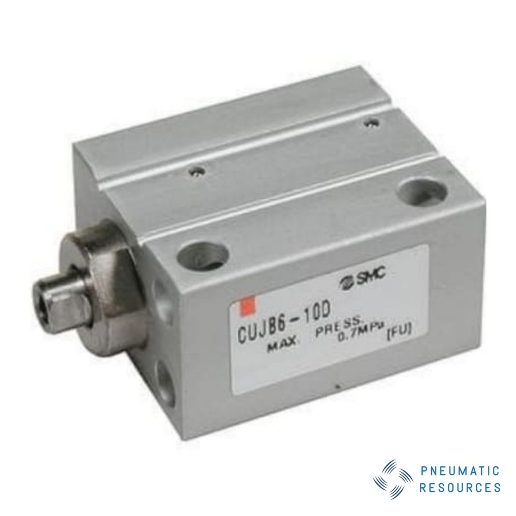 Picture of Pneumatic Cylinder - Cylinder Series CUJ, 10mm Bore, 4mm Stroke, CUJ Series, Double Acting, SMC, CUJB10-4S