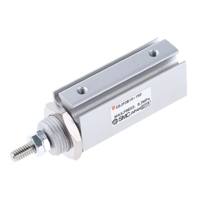 Picture of Pneumatic Piston Rod Cylinder - 10mm Bore, 15mm Stroke, CJP2 Series, Double Acting, SMC, CDJP2B10-15D
