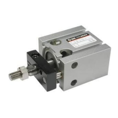Picture of Pneumatic Piston Rod Cylinder - 10mm Bore, 15mm Stroke, CU Series, Double Acting, SMC, CDUK10-15S