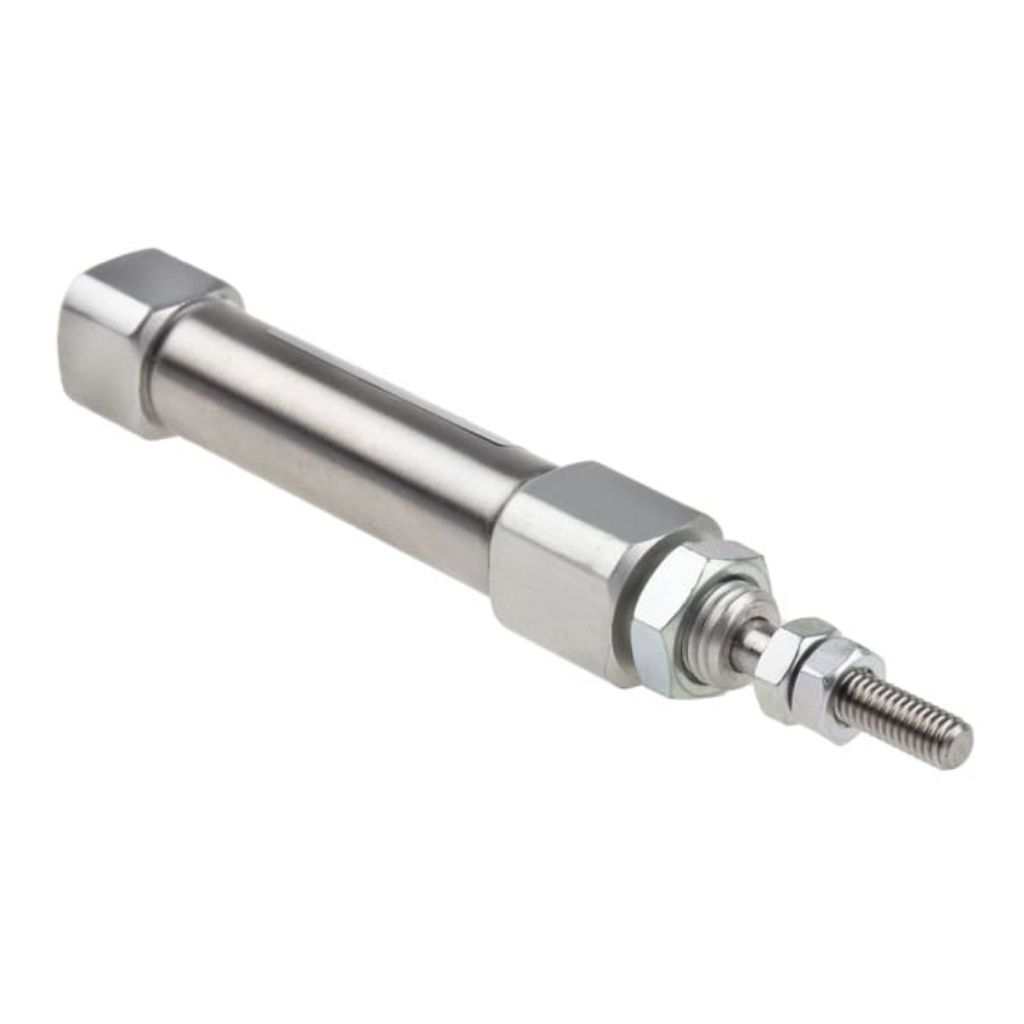 Picture of Pneumatic Piston Rod Cylinder - 10mm Bore, 15mm Stroke, Double Acting, SMC, CDJ2B10-15Z-B