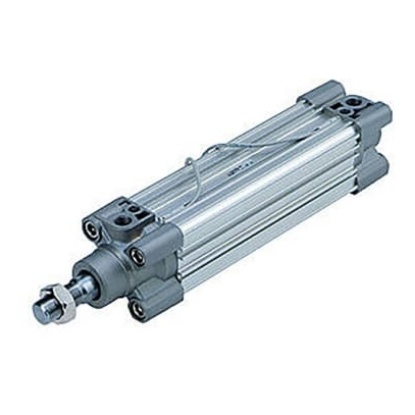 Picture of Pneumatic Piston Rod Cylinder - 125mm Bore, 160mm Stroke, CP96 Series, Double Acting, SMC, CP96SDB125-160