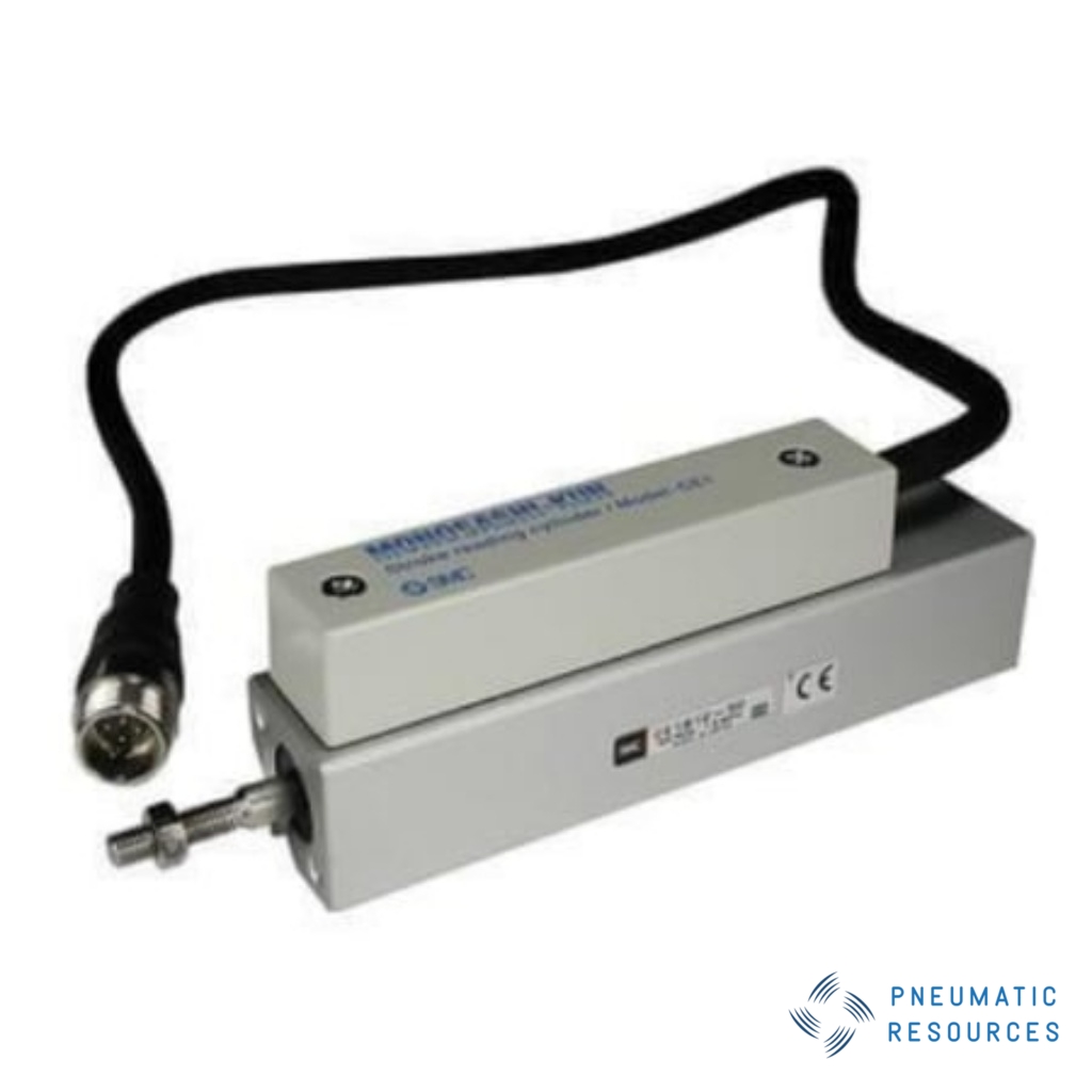 Picture of Pneumatic Piston Rod Cylinder - 12mm Bore, 100mm Stroke, CE1 Series, Double Acting, SMC, CE1B12-100
