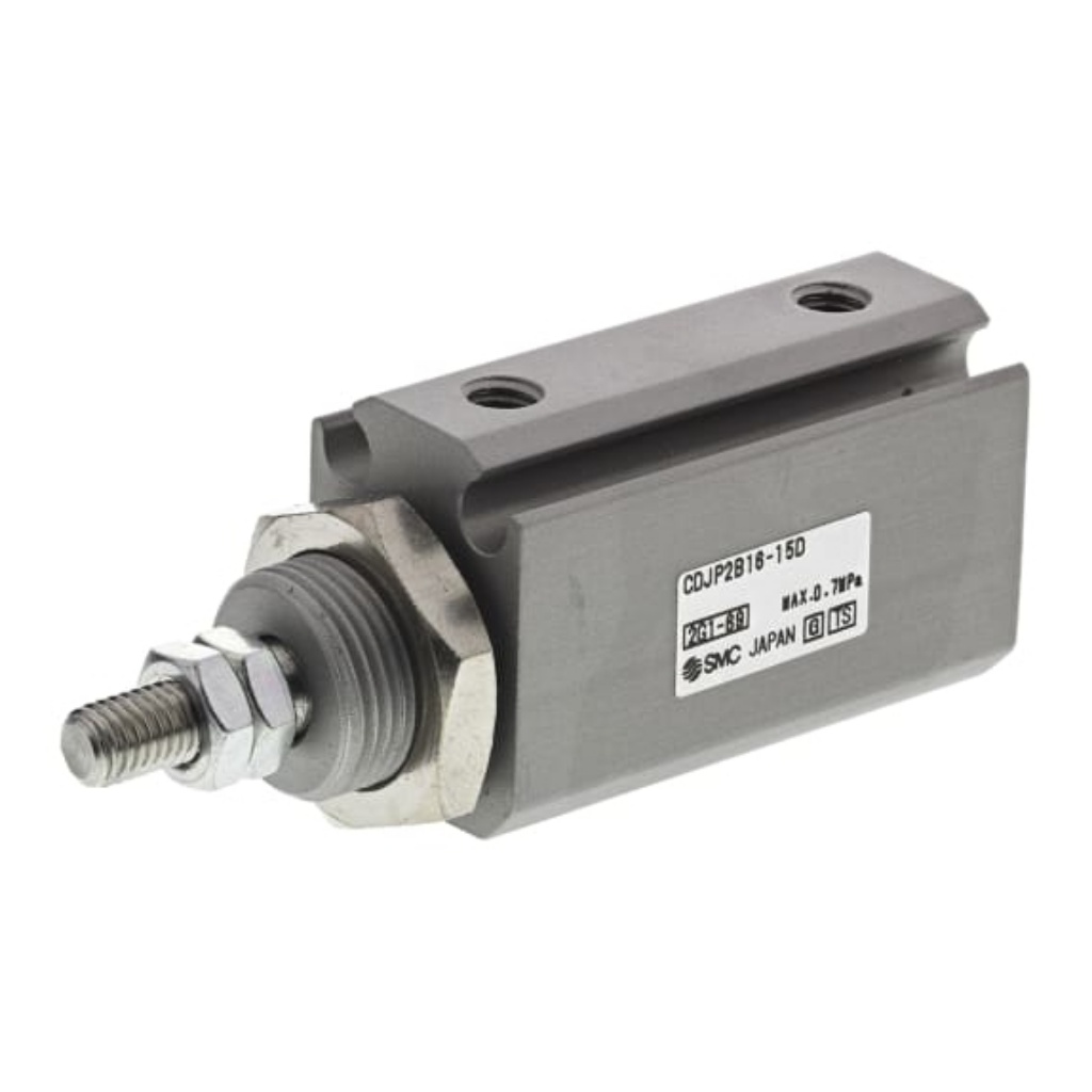 Picture of Pneumatic Piston Rod Cylinder - 16mm Bore, 15mm Stroke, CJP2 Series, Double Acting, SMC, CDJP2B16-15D