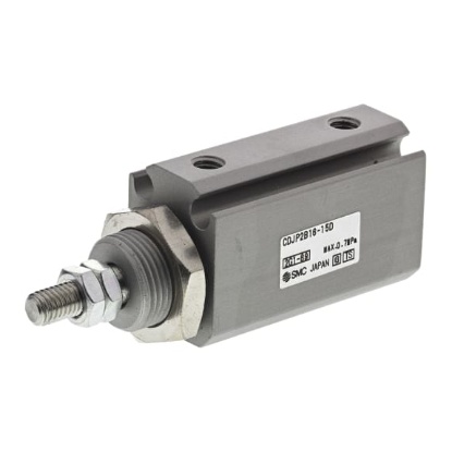 Picture of Pneumatic Piston Rod Cylinder - 16mm Bore, 15mm Stroke, CJP2 Series, Double Acting, SMC, CDJP2B16-15D