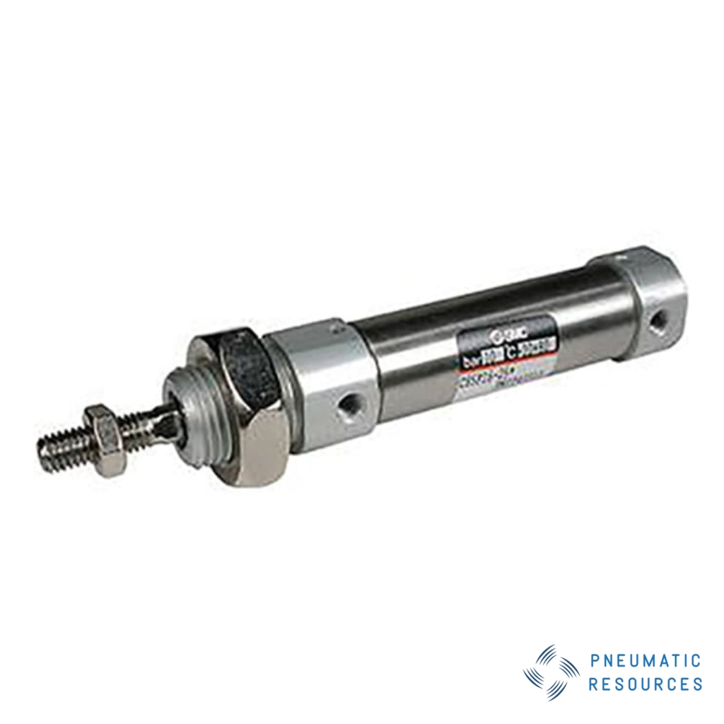 Picture of Pneumatic Piston Rod Cylinder - 16mm Bore, 80mm Stroke, C85 Series, Double Acting, SMC, C85N16-80
