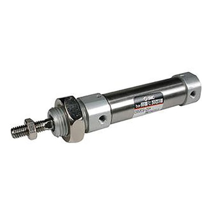Picture of Pneumatic Piston Rod Cylinder - 16mm Bore, 80mm Stroke, C85 Series, Double Acting, SMC, C85N16-80
