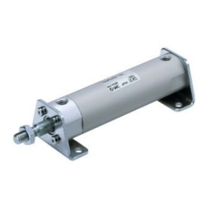 Picture of Pneumatic Piston Rod Cylinder - 20mm Bore, 100mm Stroke, CG1-Z Series, Double Acting, SMC, CDG1KBN20-100Z