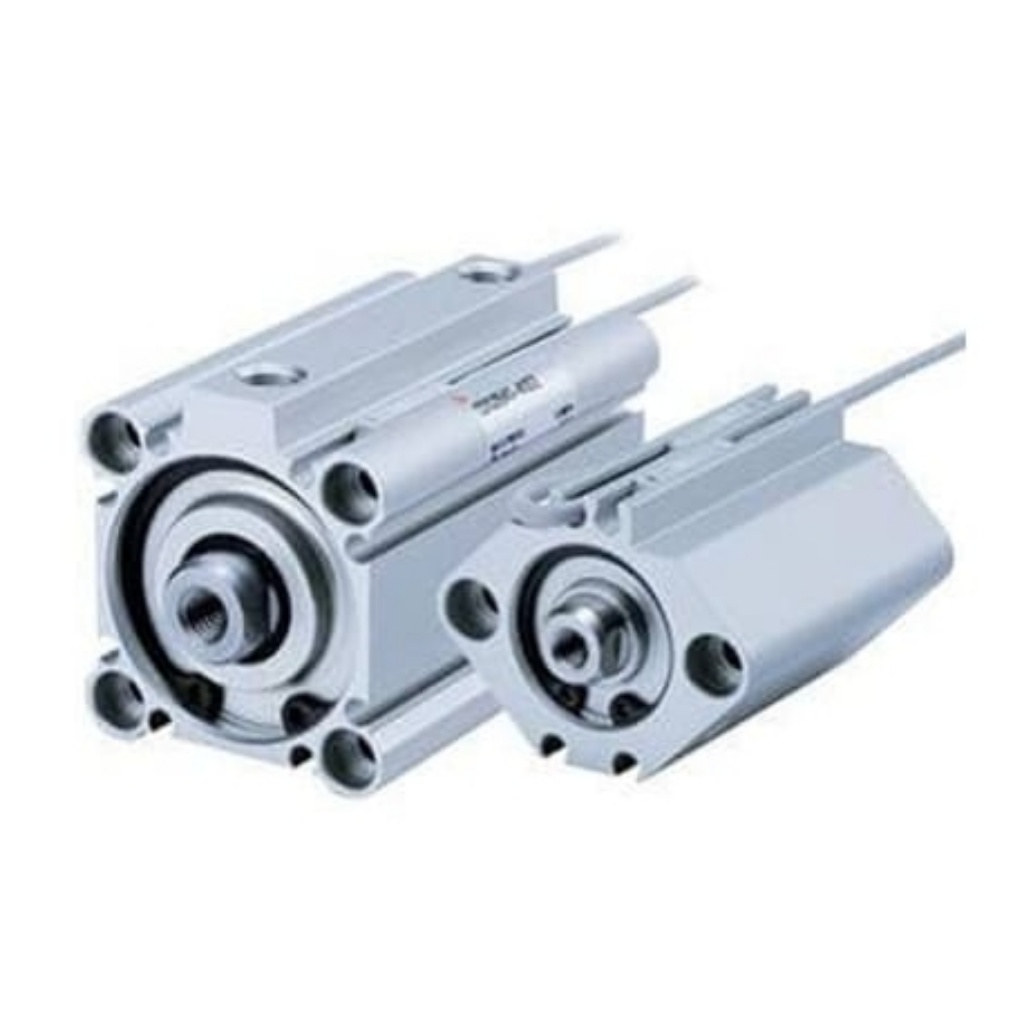 Picture of Pneumatic Piston Rod Cylinder - , 20mm Bore, 15mm Stroke, CQ2 Series, Double Acting, SMC, CQ2B20-15DCM