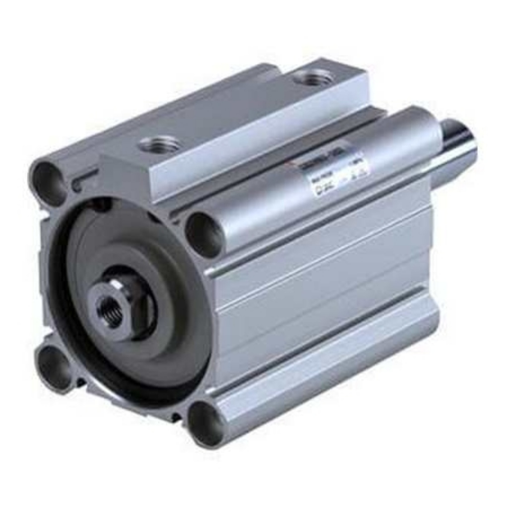 Picture of Pneumatic Piston Rod Cylinder - , 20mm Bore, 25mm Stroke, CQ2 Series, Double Acting, SMC, CQ2WA20-25D