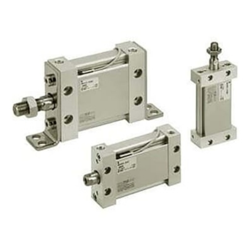 Picture of Pneumatic Piston Rod Cylinder - 25mm Bore, 50mm Stroke, MU Series, Double Acting, SMC, MDUB25-50DMZ