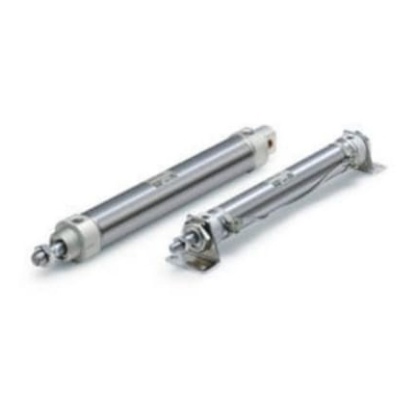 Picture of Pneumatic Piston Rod Cylinder - 30mm Bore, 32mm Stroke, CM2-Z Series, Double Acting, SMC, CM2B32-30AZ