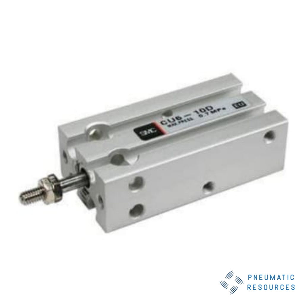 Picture of Pneumatic Piston Rod Cylinder - 32mm Bore, 50mm Stroke, CU Series, Double Acting, SMC, CU32-50D
