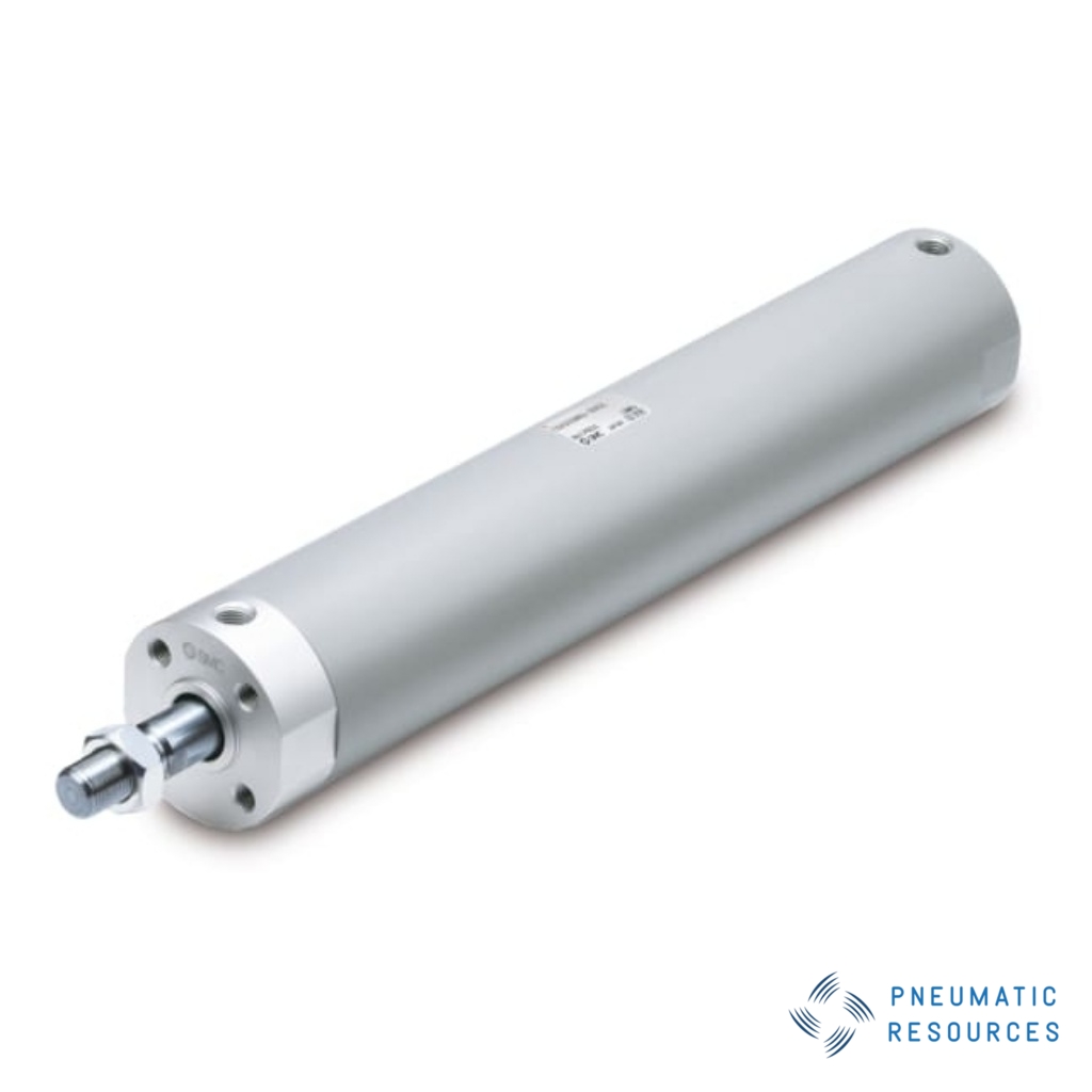 Picture of Pneumatic Piston Rod Cylinder - 40mm Bore, 250mm Stroke, CG1-Z Series, Double Acting, SMC, CDG1BN40-250Z