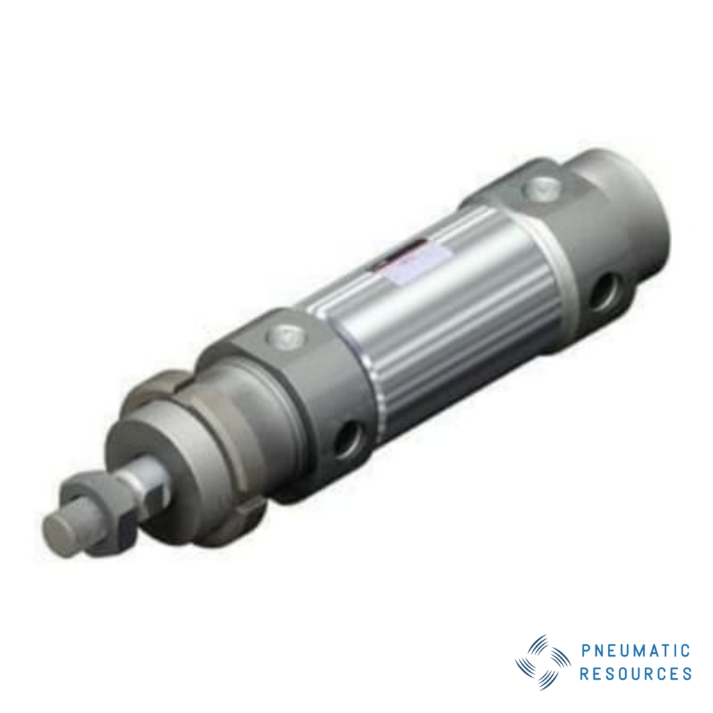 Picture of Pneumatic Piston Rod Cylinder - 40mm Bore, 80mm Stroke, C76 Series, Double Acting, SMC, CD76E40-80-B