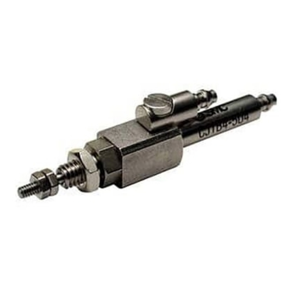 Picture of Pneumatic Piston Rod Cylinder - 4mm Bore, 20mm Stroke, CJ1 Series, Single Acting, SMC, CJ1B4-20U4