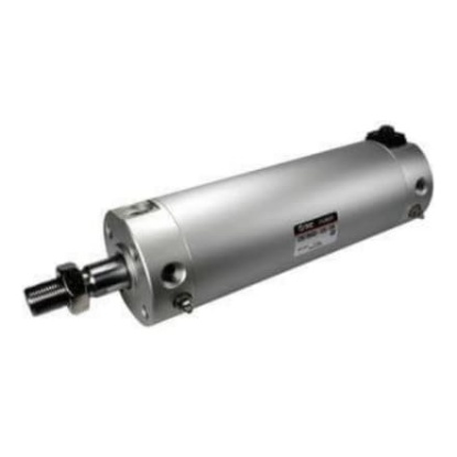 Picture of Pneumatic Piston Rod Cylinder - 63mm Bore, 100mm Stroke, CBG1 Series, Double Acting, SMC, CBG1BN63-100-HL