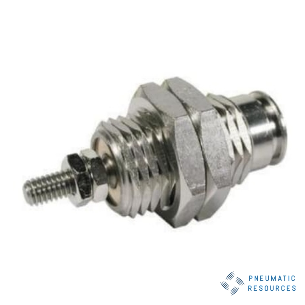 Picture of Pneumatic Piston Rod Cylinder - 6mm Bore, 10mm Stroke, CJP Series, Single Acting with Return Spring Acting, SMC, CJPB6-10H6-B