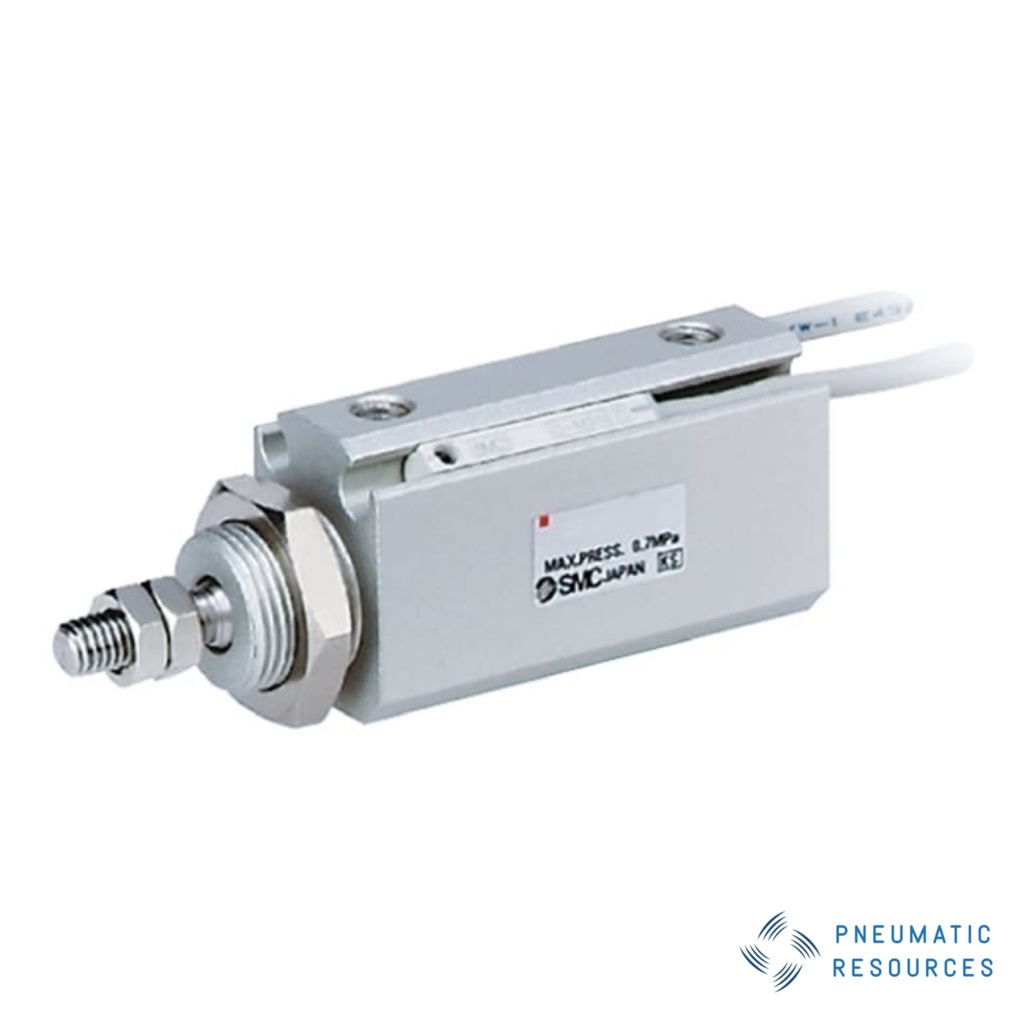 Picture of Pneumatic Piston Rod Cylinder - 6mm Bore, 20mm Stroke, CJP2 Series, Double Acting, SMC, CDJP2B6-20D