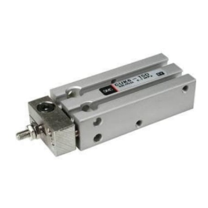 Picture of Pneumatic Piston Rod Cylinder - 6mm Bore, 25mm Stroke, CU Series, Double Acting, SMC, CDUK6-25D
