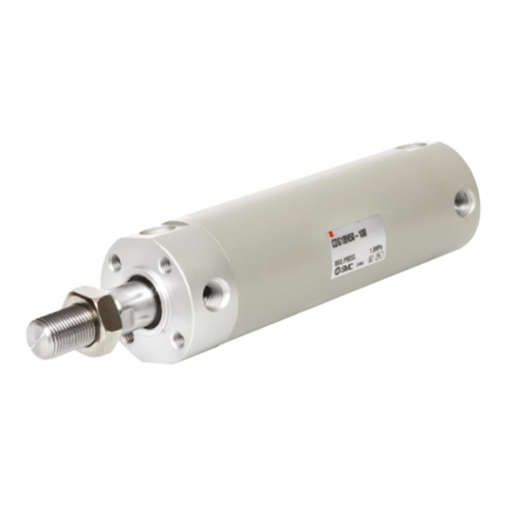Picture of Pneumatic Piston Rod Cylinder - 80mm Bore, 150mm Stroke, CG1 Series, Double Acting, SMC, CDG1BN80-150