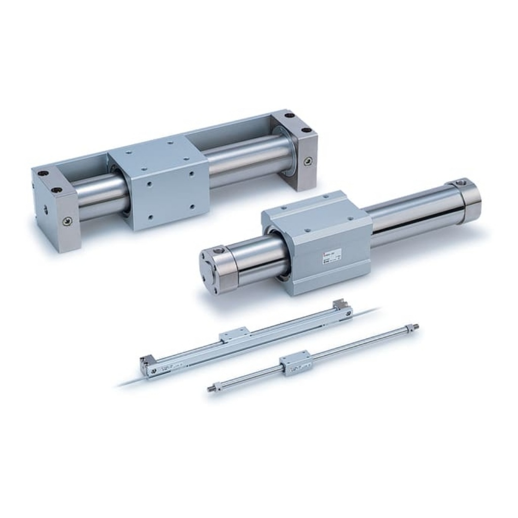 Picture of Double Acting Rodless Pneumatic Cylinder 500mm Stroke, 25mm Bore, SMC, CY3B25-500