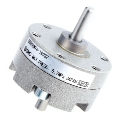 Picture of CRB Series 0.7 MPa Double Action Pneumatic Rotary Actuator, 180° Rotary Angle, 10mm Bore, SMC, CRB2BW10-180SZ