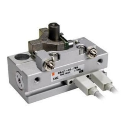 Picture of CRJ Series 7 bar Single Action Rotary Actuator, 90° Rotary Angle, 6mm Bore, SMC, CRJB05-90