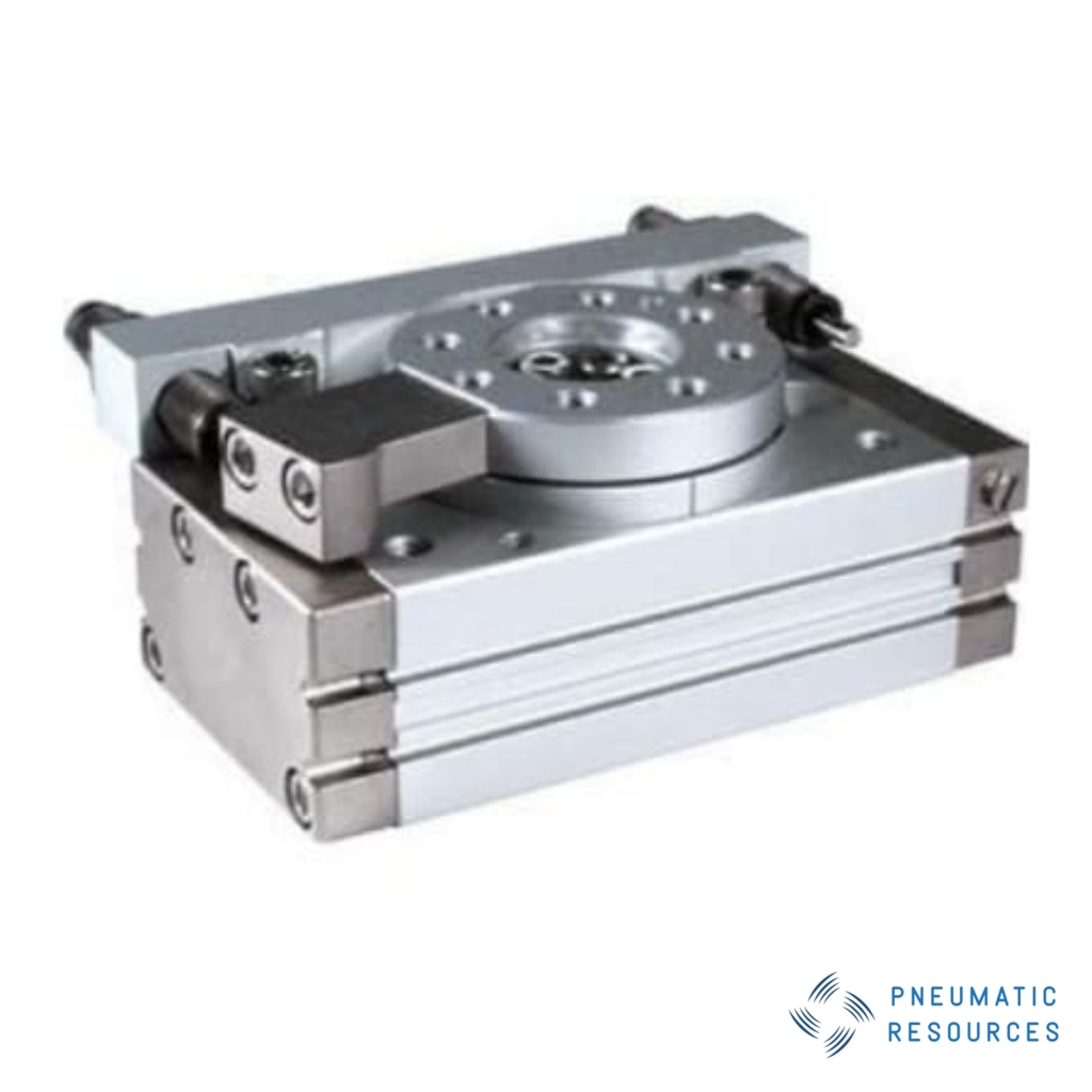 Picture of MSQ Series 7 bar Pneumatic Rotary Actuator, 0 → 190° Rotary Angle, 10mm Bore, SMC, MSQB10L3