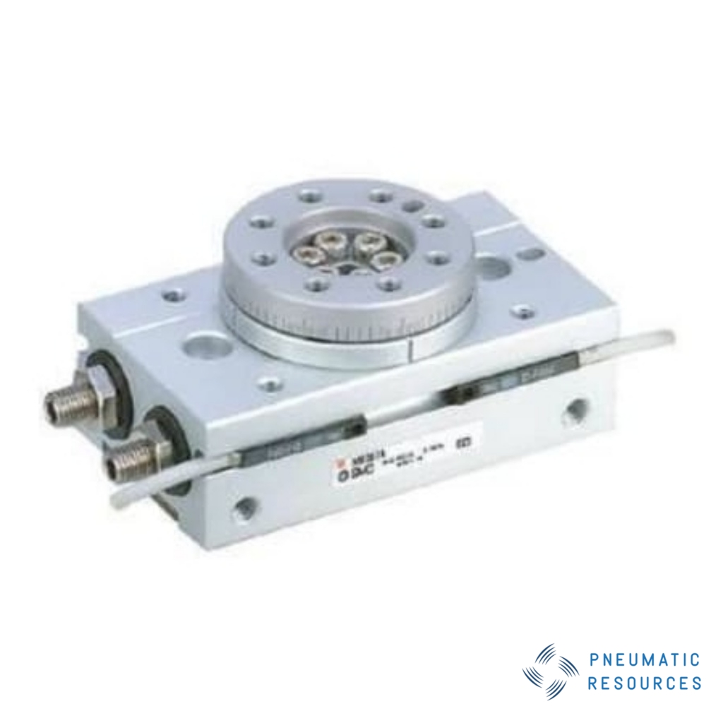 Picture of MSQ Series 7 bar Pneumatic Rotary Actuator, 0 → 190° Rotary Angle, 1mm Bore, SMC, MSQB1AE