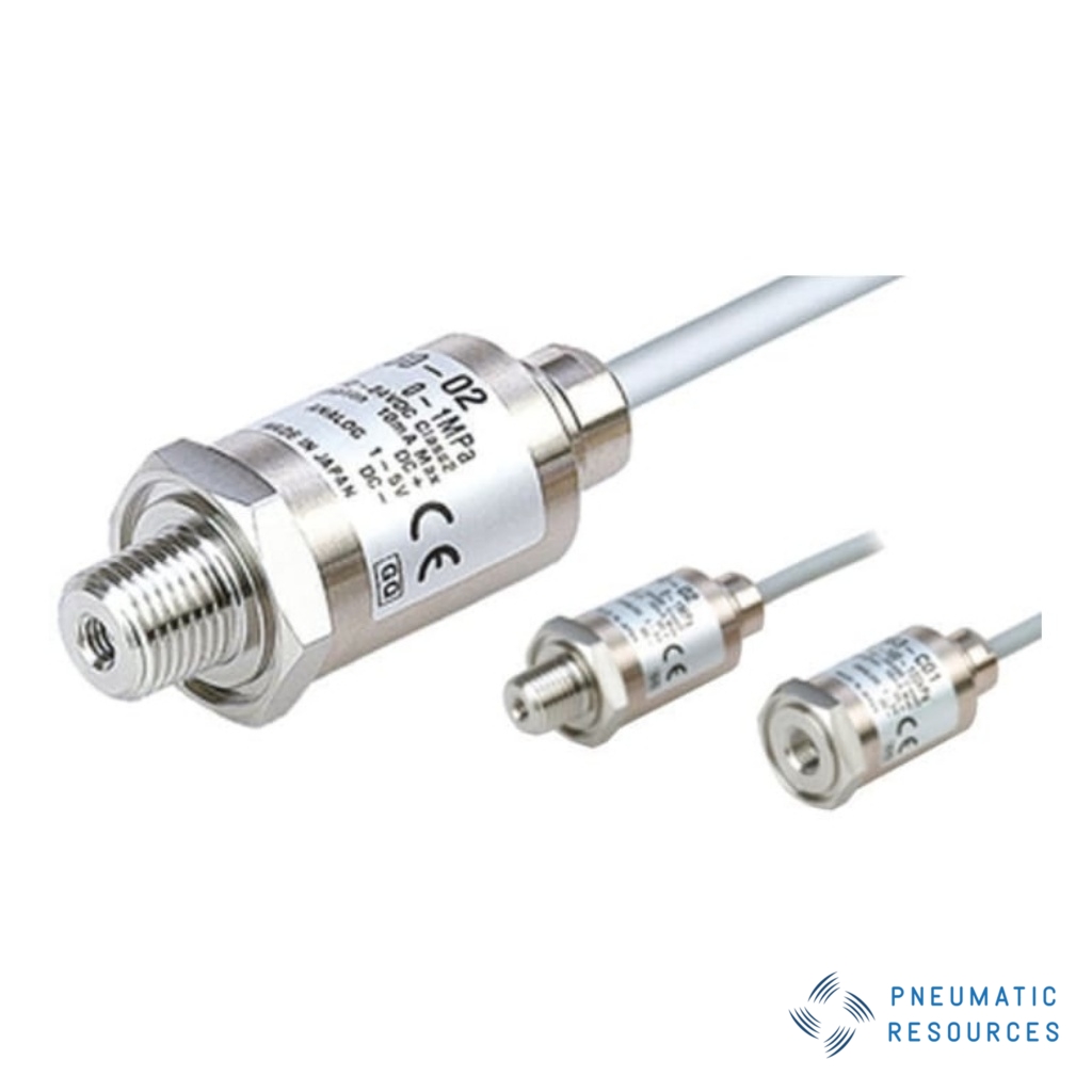 Picture of Pressure Sensor 500kPa, 12 → 24V dc, IP65 100 kPa, SMC, PSE563-01-28