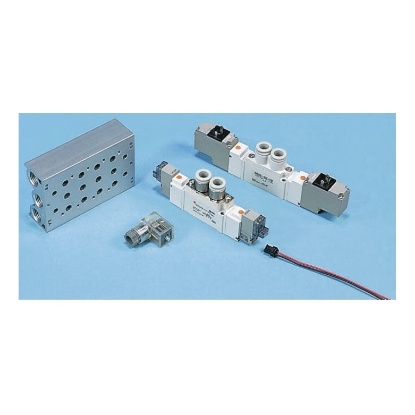 Picture of SS5Y series 4 station G 1/4 Manifold, SMC, SS5Y7-20-04-00F-Q