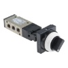 Picture of Twist Selector 5/2 Pneumatic Manual Control Valve VZM500 Series, Rc 1/8, 1/8in, III B, SMC, VZM550-01-34B