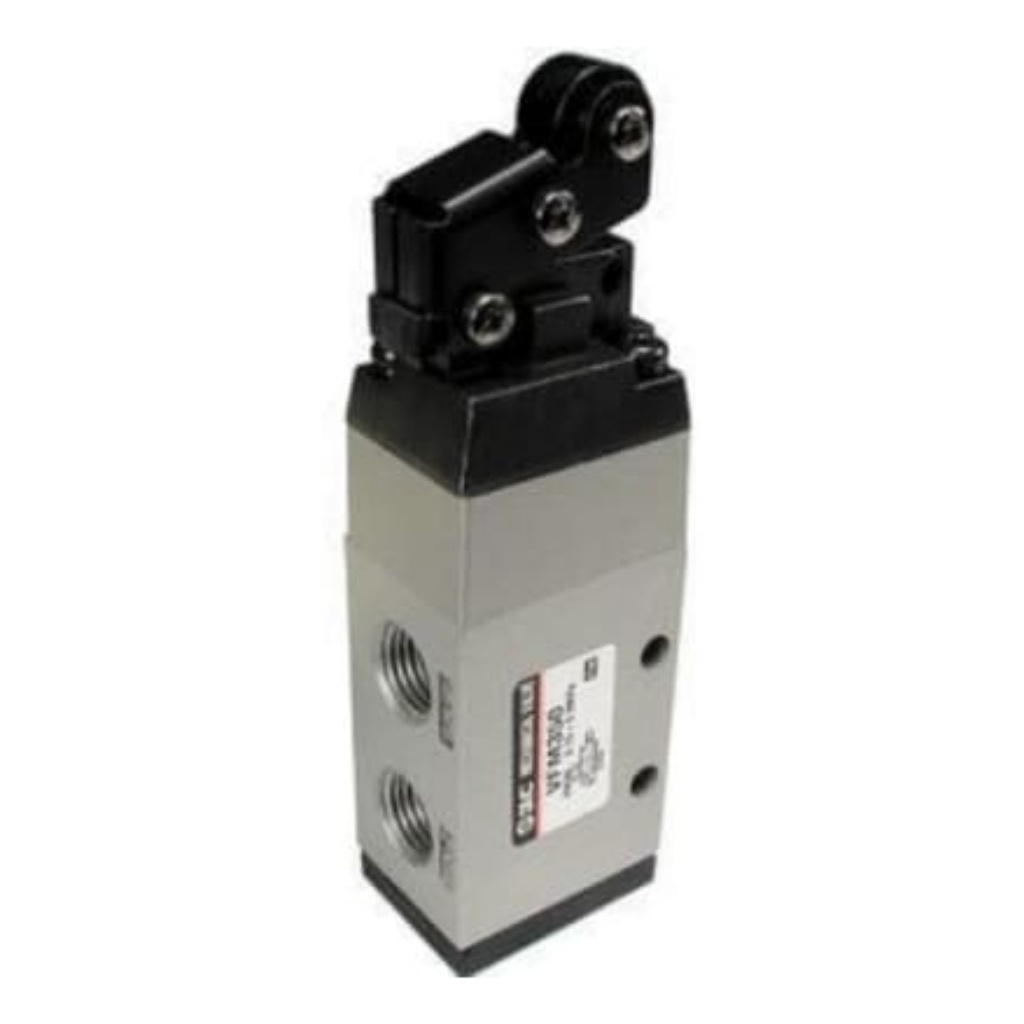 Picture of Roller Lever Mechanical Valve Pneumatic Manual Control Valve VFM300 Series, Rc 1/4, 1/4in, Series VFM200/300, SMC, EVFM350-F02-01S