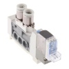 Picture of 5/2 Pneumatic Solenoid Valve - Solenoid/Pilot SY3000 Series 24V dc, SMC, SY3160-5LOU-C6-Q