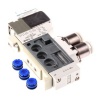 Picture of 5/2 Pneumatic Solenoid Valve - Solenoid/Pilot SY3000 Series 24V dc, SMC, SY3160-5LOU-C6-Q
