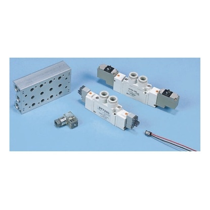 Picture of 5/2 Pneumatic Solenoid Valve - Solenoid/Pilot SY5000 Series 24V dc, SMC, SY5120-5LOU-C8F-Q
