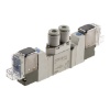 Picture of 5/2 Pneumatic Control Valve - Solenoid/Pilot SY3000 Series 24V dc, SMC, SY3220-5LOU-C4-Q