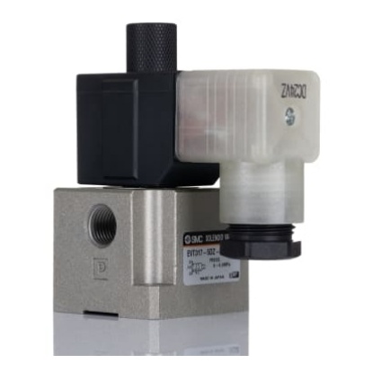 Picture of 3/2 Pneumatic Control Valve - Spring/Solenoid G 1/4 VT317 Series 24V dc, SMC, EVT317-5DZ-02F-Q
